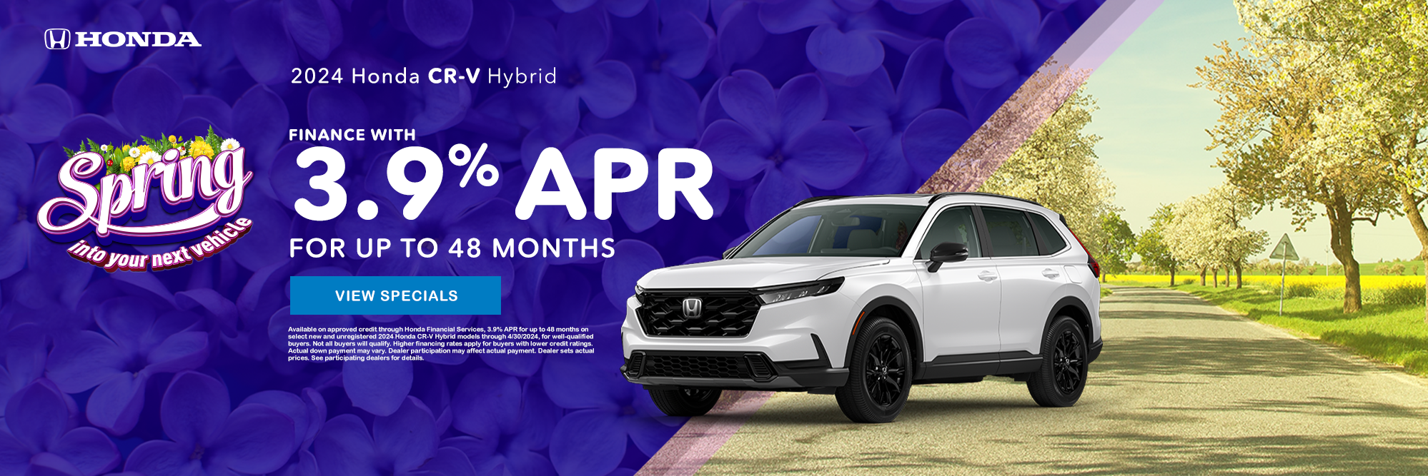2024 Honda CR-V Hybrid 3.9% APR 